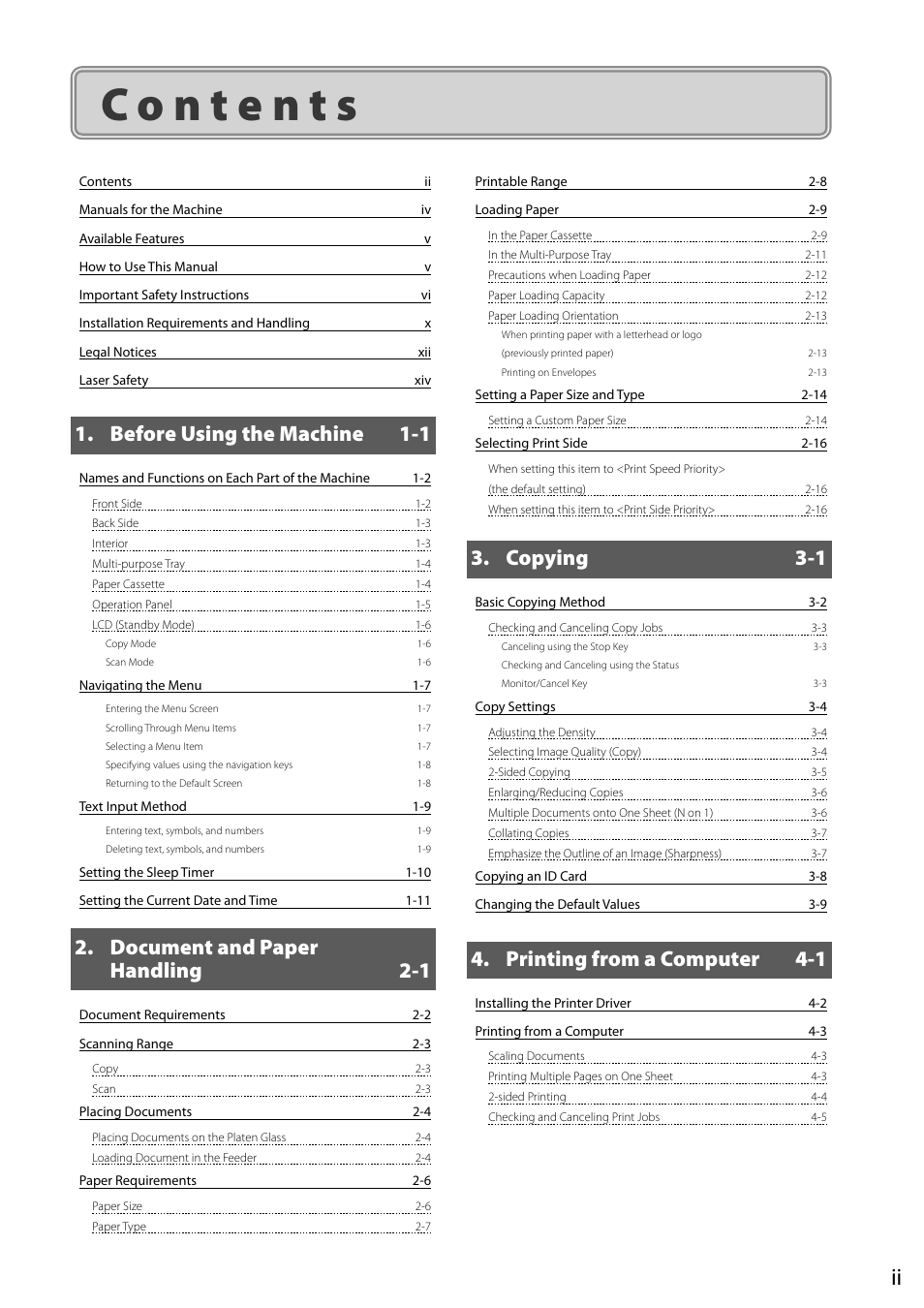 Canon imageCLASS D550 User Manual | Page 5 / 116
