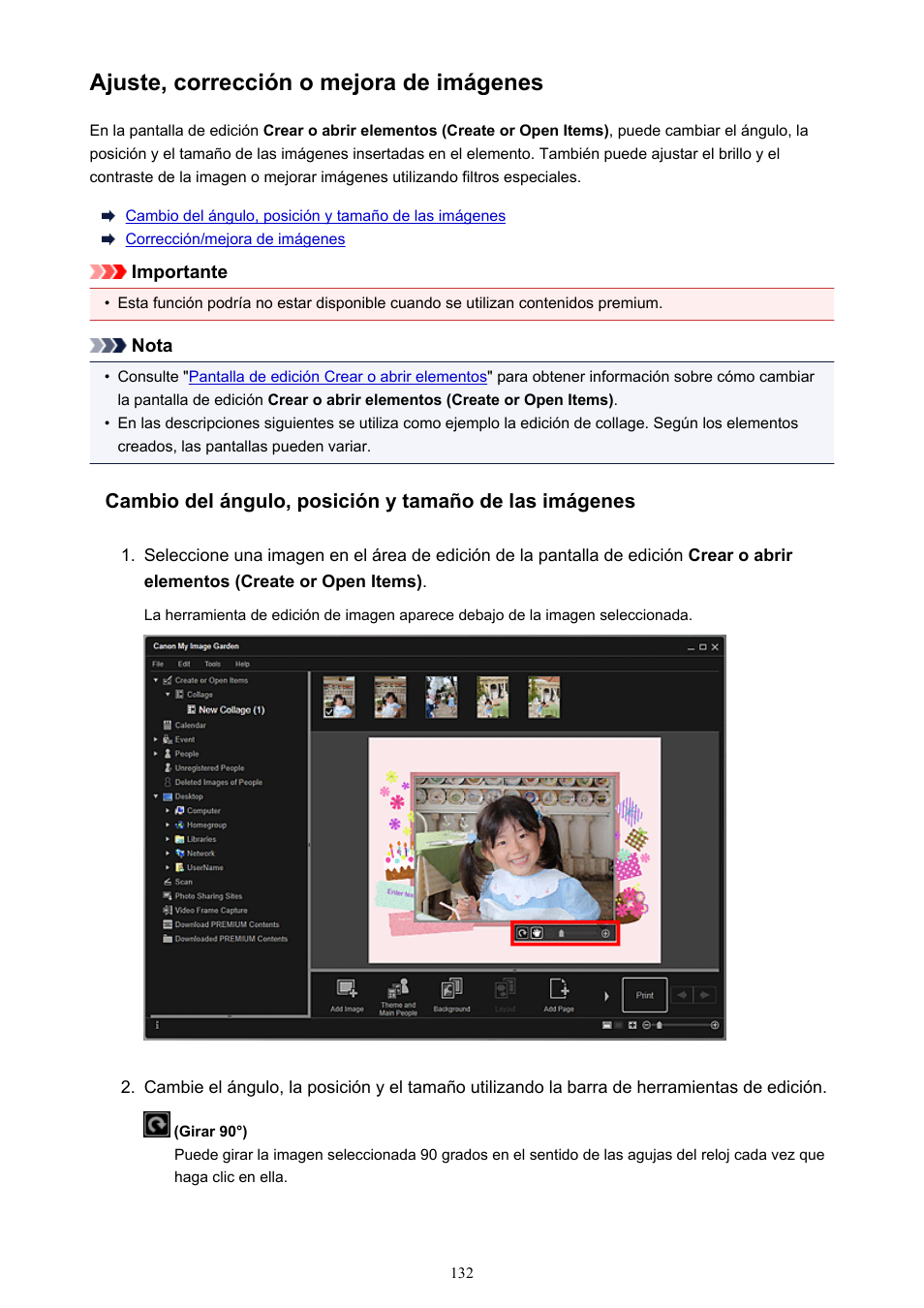 Ajuste, corrección o mejora de imágenes | Canon PIXMA PRO-1 User Manual | Page 132 / 320