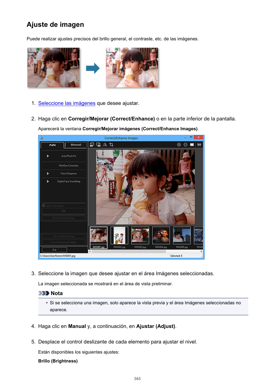 Ajuste de imagen | Canon PIXMA PRO-1 User Manual | Page 161 / 320