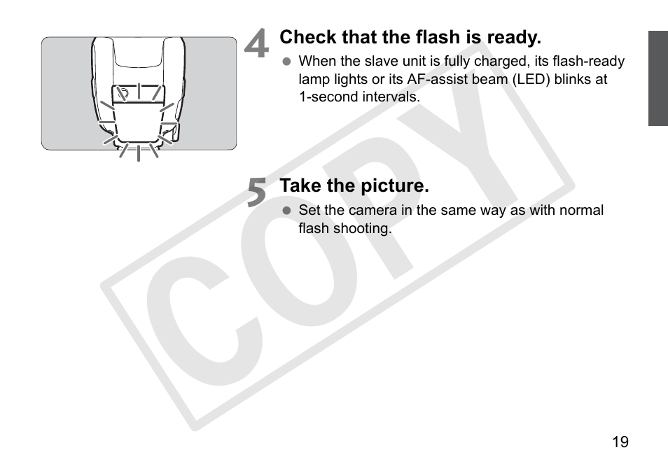 Cop y | Canon Speedlite 90EX User Manual | Page 21 / 106