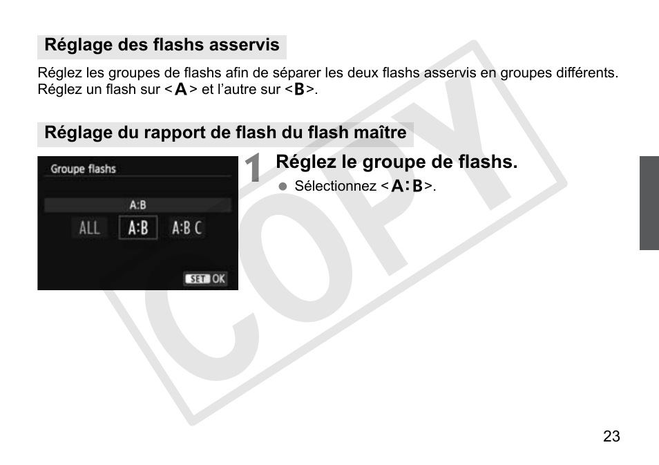Cop y | Canon Speedlite 90EX User Manual | Page 59 / 106