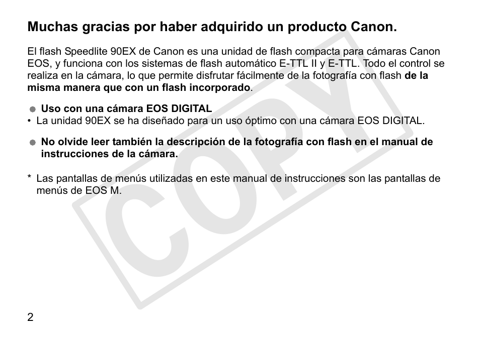 Cop y | Canon Speedlite 90EX User Manual | Page 72 / 106
