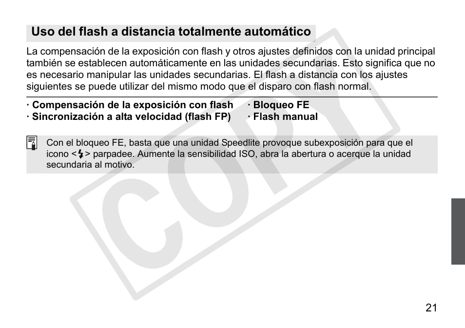 Cop y | Canon Speedlite 90EX User Manual | Page 91 / 106