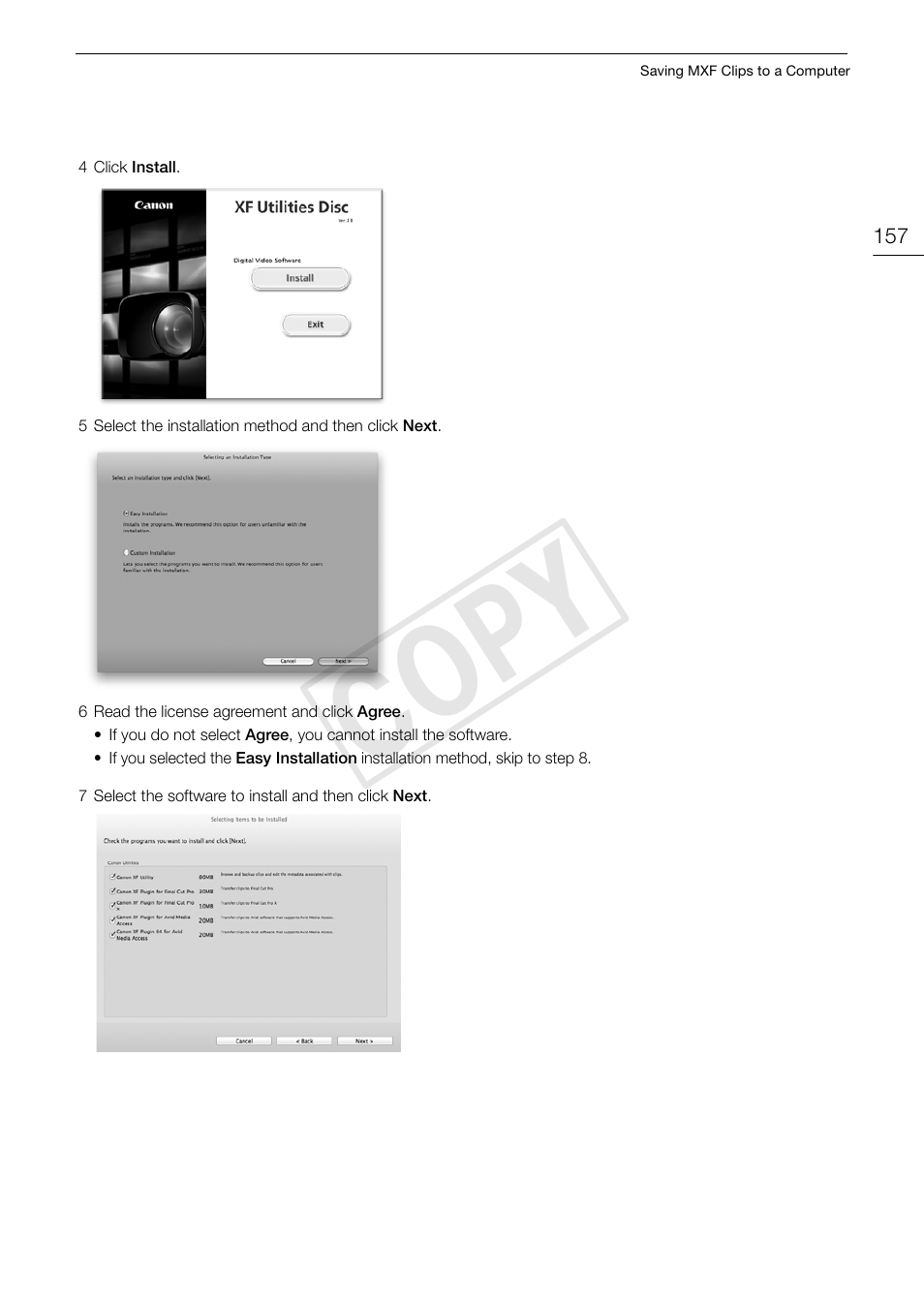 Cop y | Canon EOS C500 User Manual | Page 157 / 210