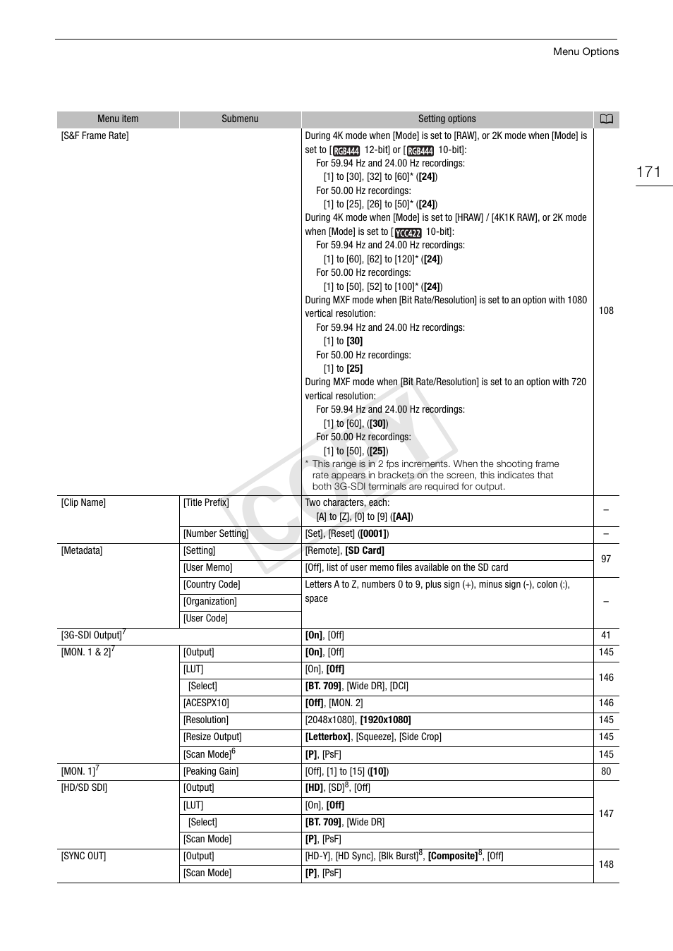 Cop y | Canon EOS C500 User Manual | Page 171 / 210