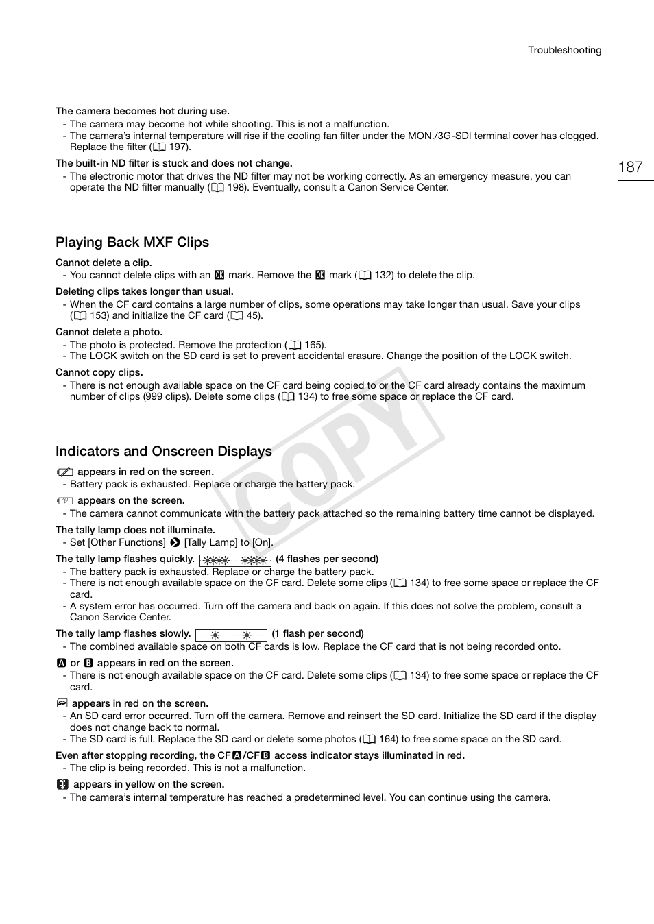 Cop y | Canon EOS C500 User Manual | Page 187 / 210
