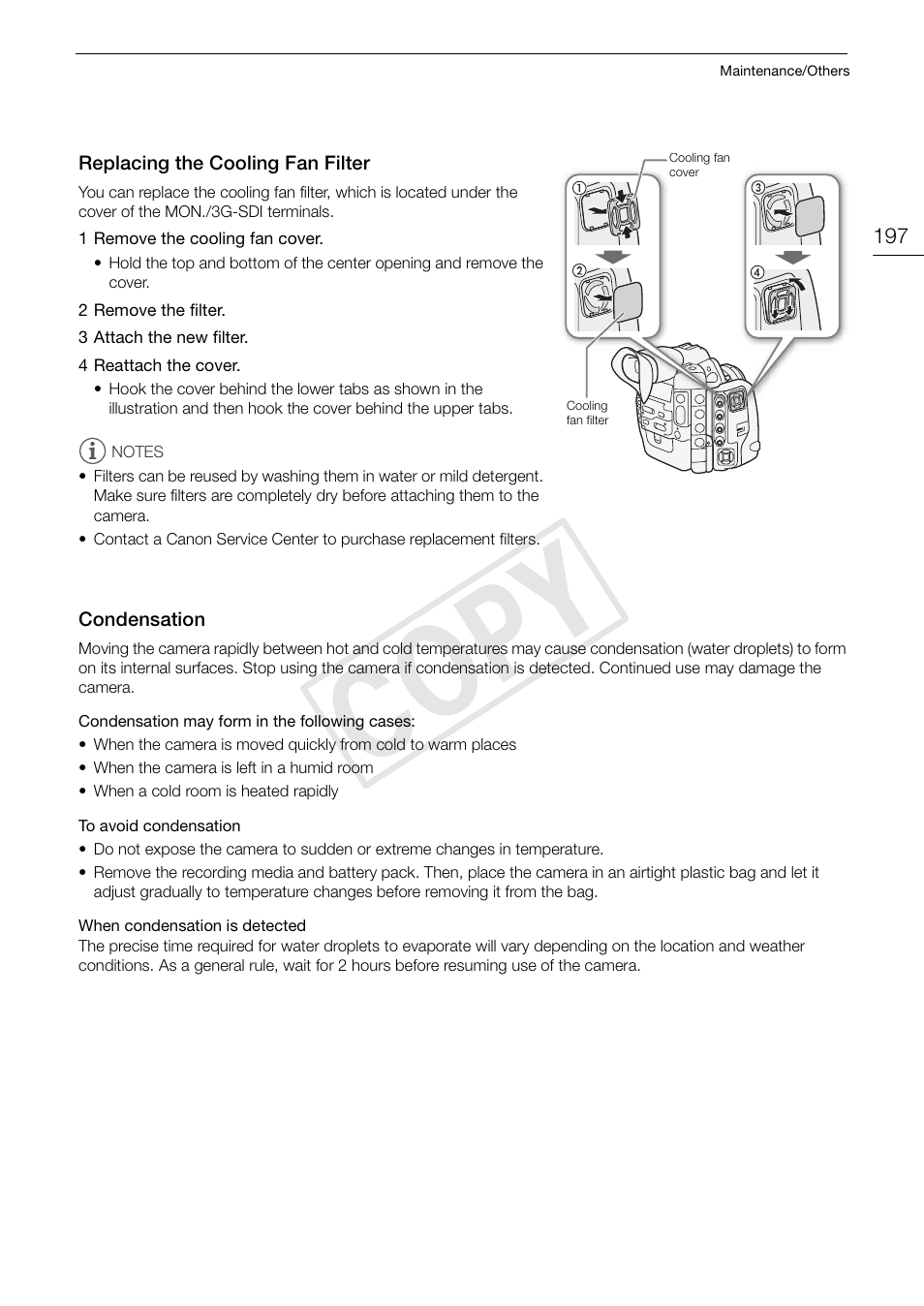 Cop y | Canon EOS C500 User Manual | Page 197 / 210