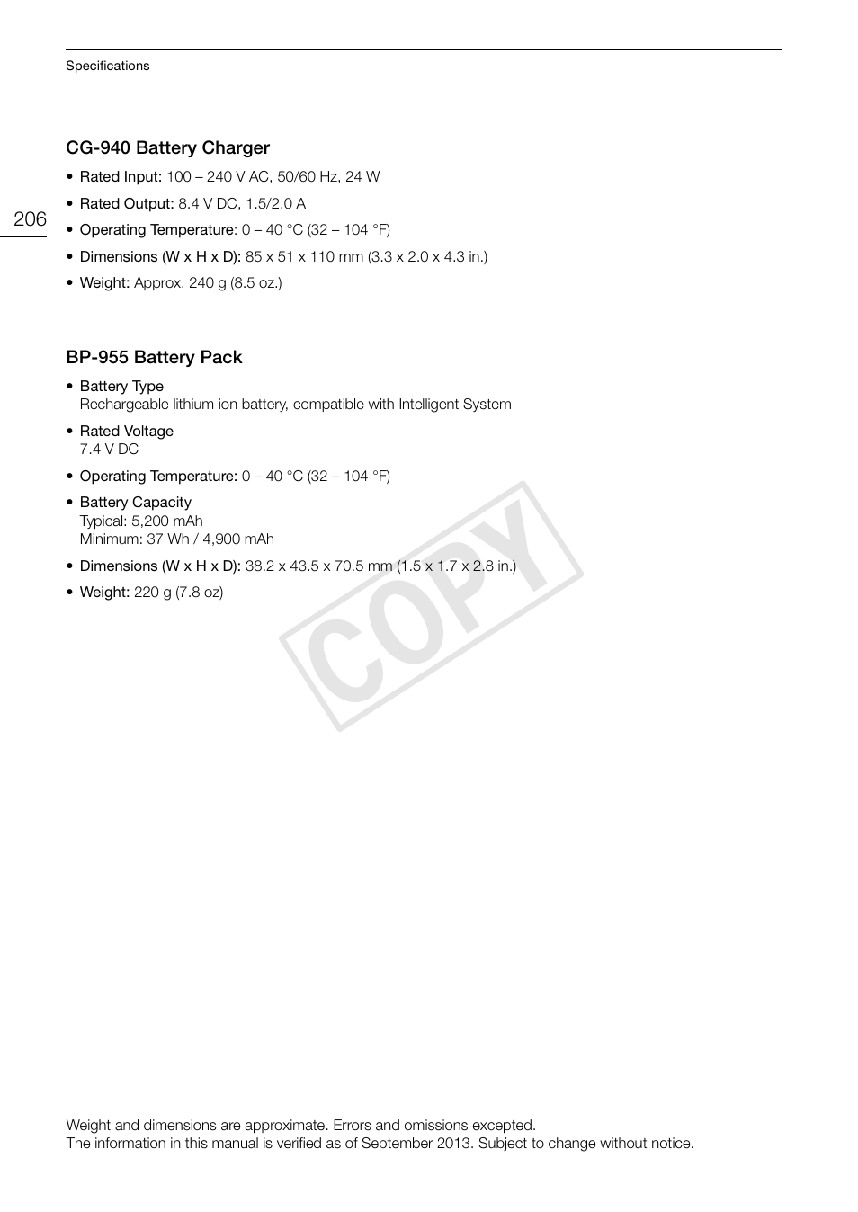 Cop y | Canon EOS C500 User Manual | Page 206 / 210