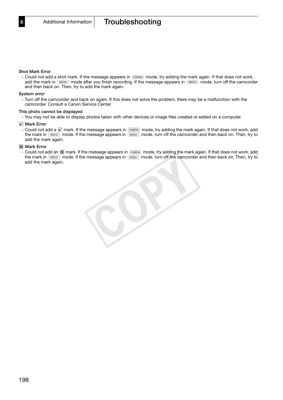 Cop y | Canon XF305 User Manual | Page 198 / 217