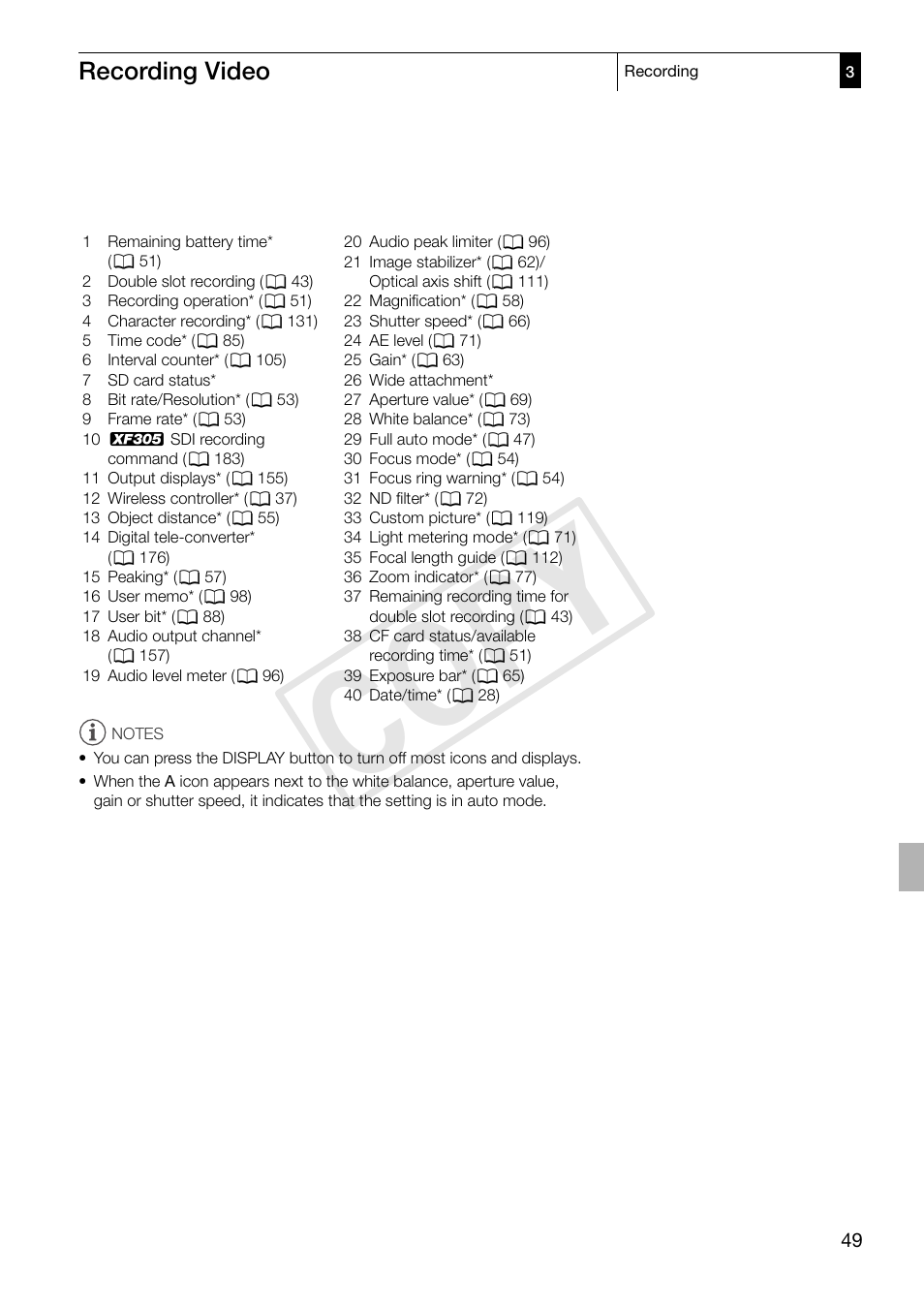 C op y | Canon XF305 User Manual | Page 49 / 217
