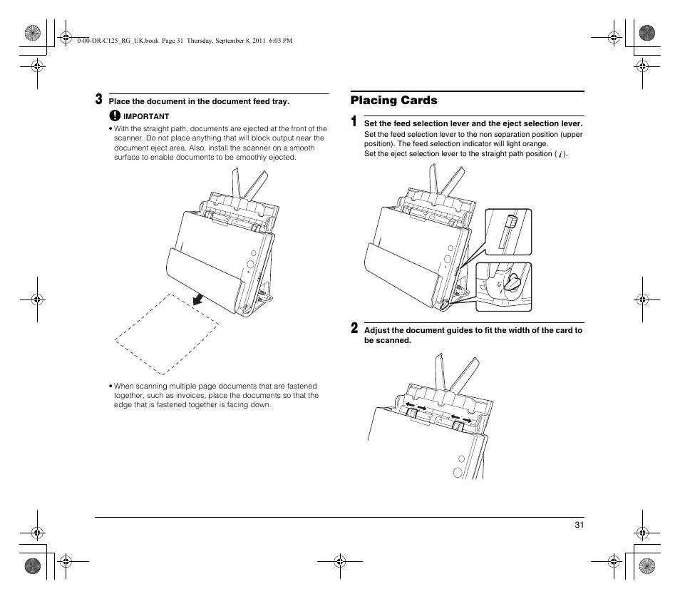 Canon imageFORMULA DR-C125 Document Scanner User Manual | Page 31 / 68