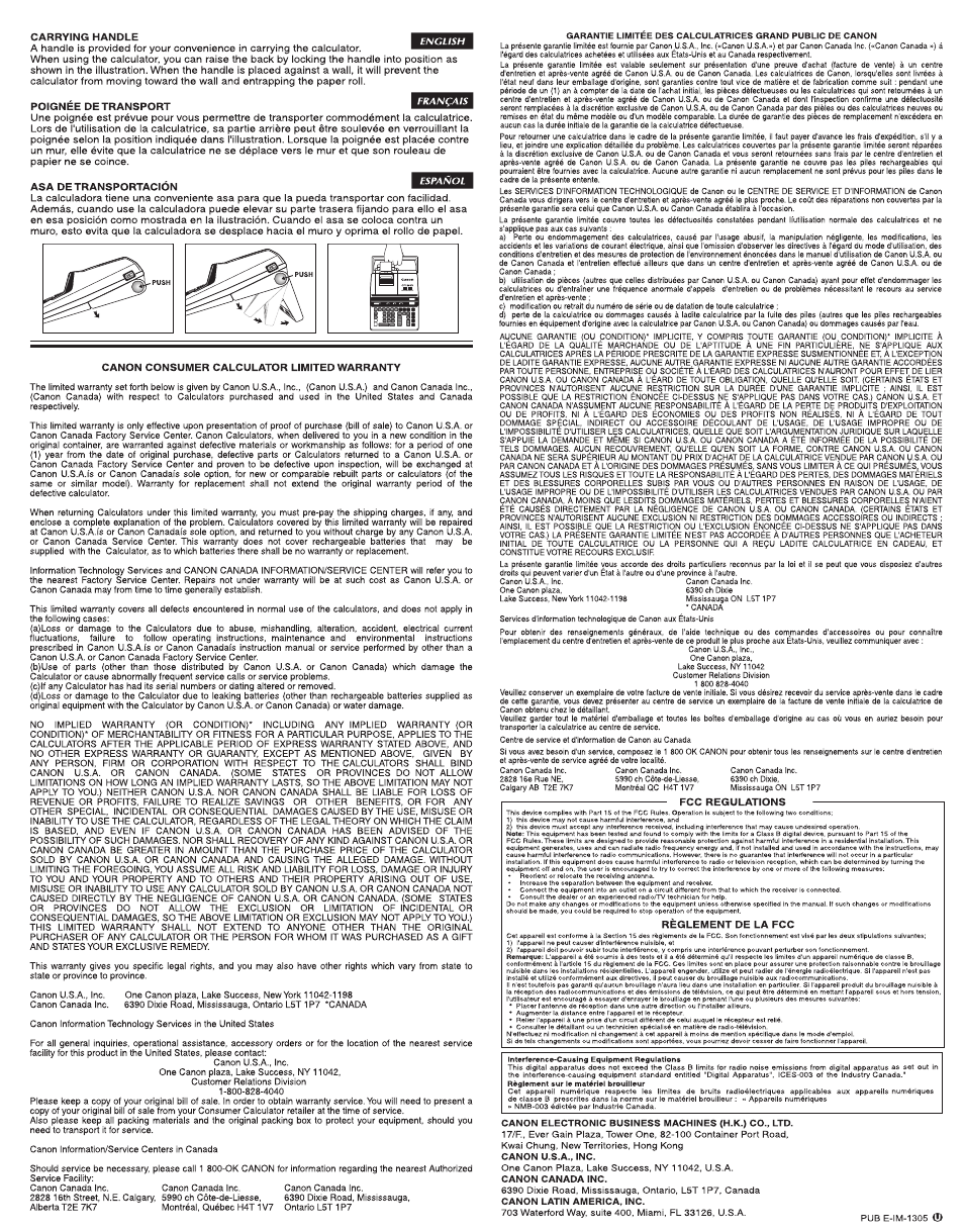 Canon CP1200-D User Manual | Page 4 / 4