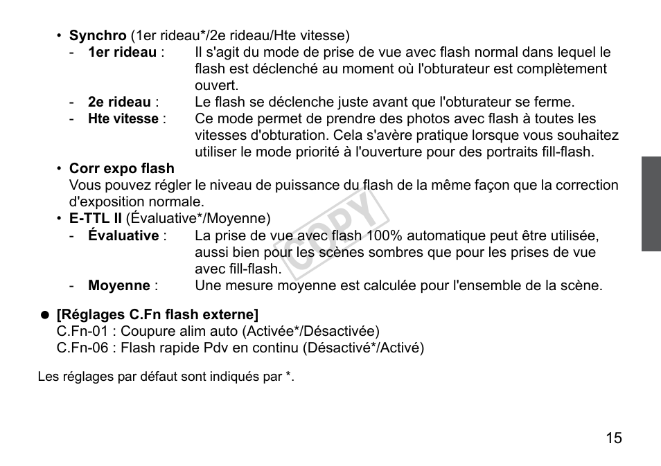 Cop y | Canon Speedlite 270EX User Manual | Page 41 / 76