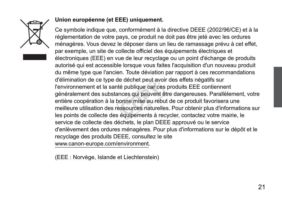 Cop y | Canon Speedlite 270EX User Manual | Page 47 / 76