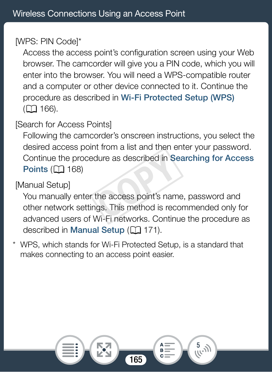 Cop y | Canon VIXIA mini User Manual | Page 165 / 253