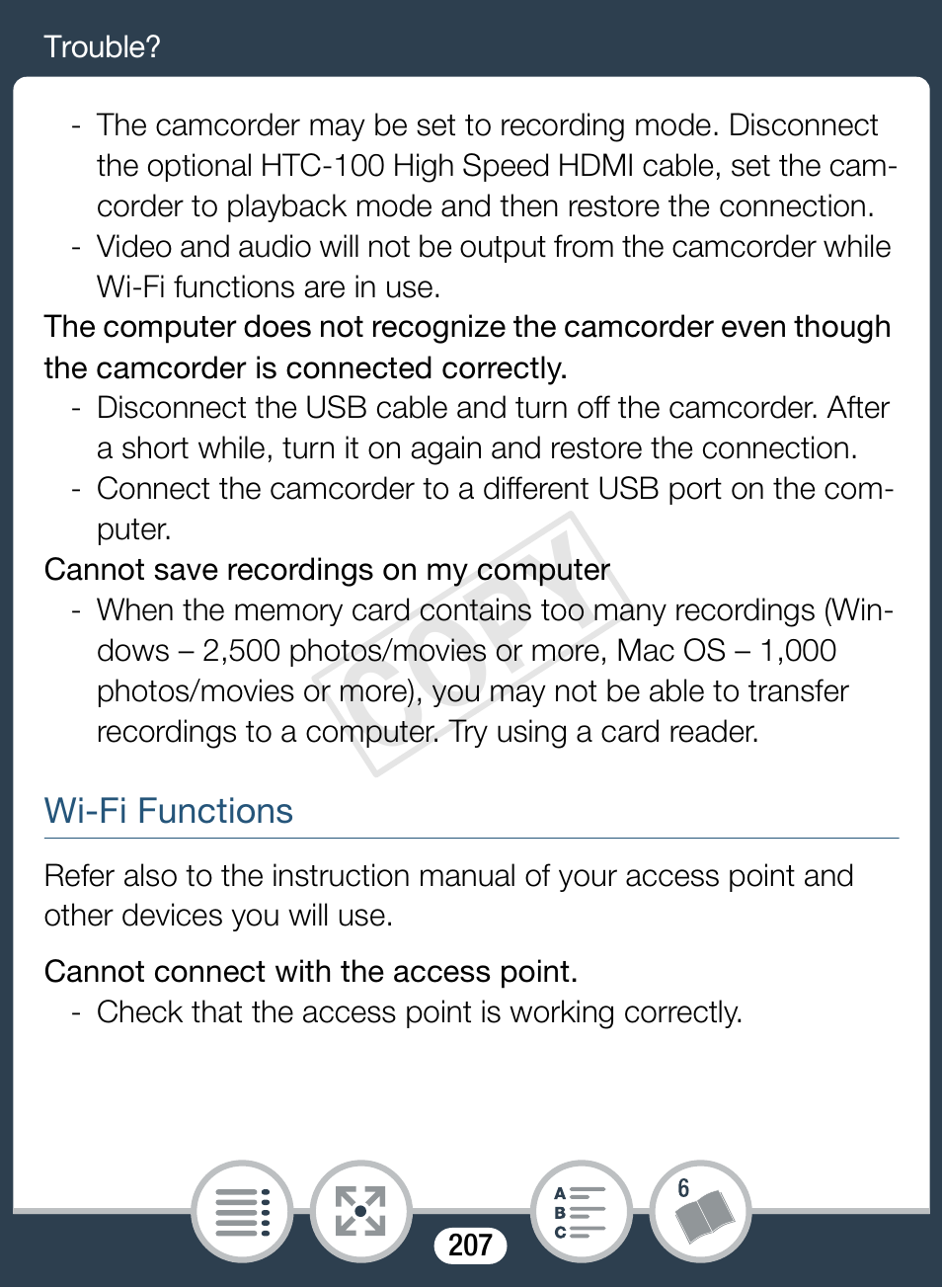 Cop y | Canon VIXIA mini User Manual | Page 207 / 253