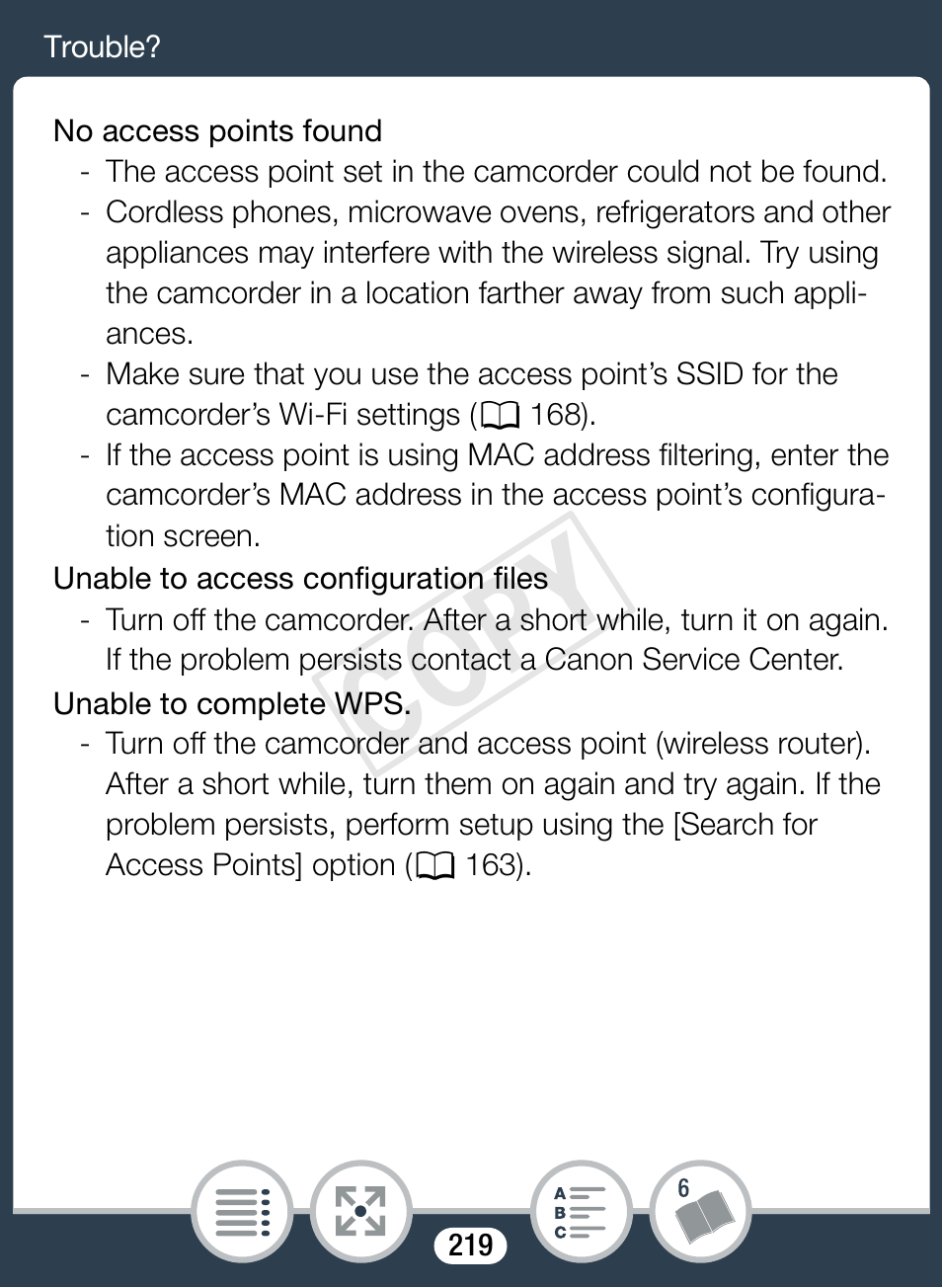Cop y | Canon VIXIA mini User Manual | Page 219 / 253