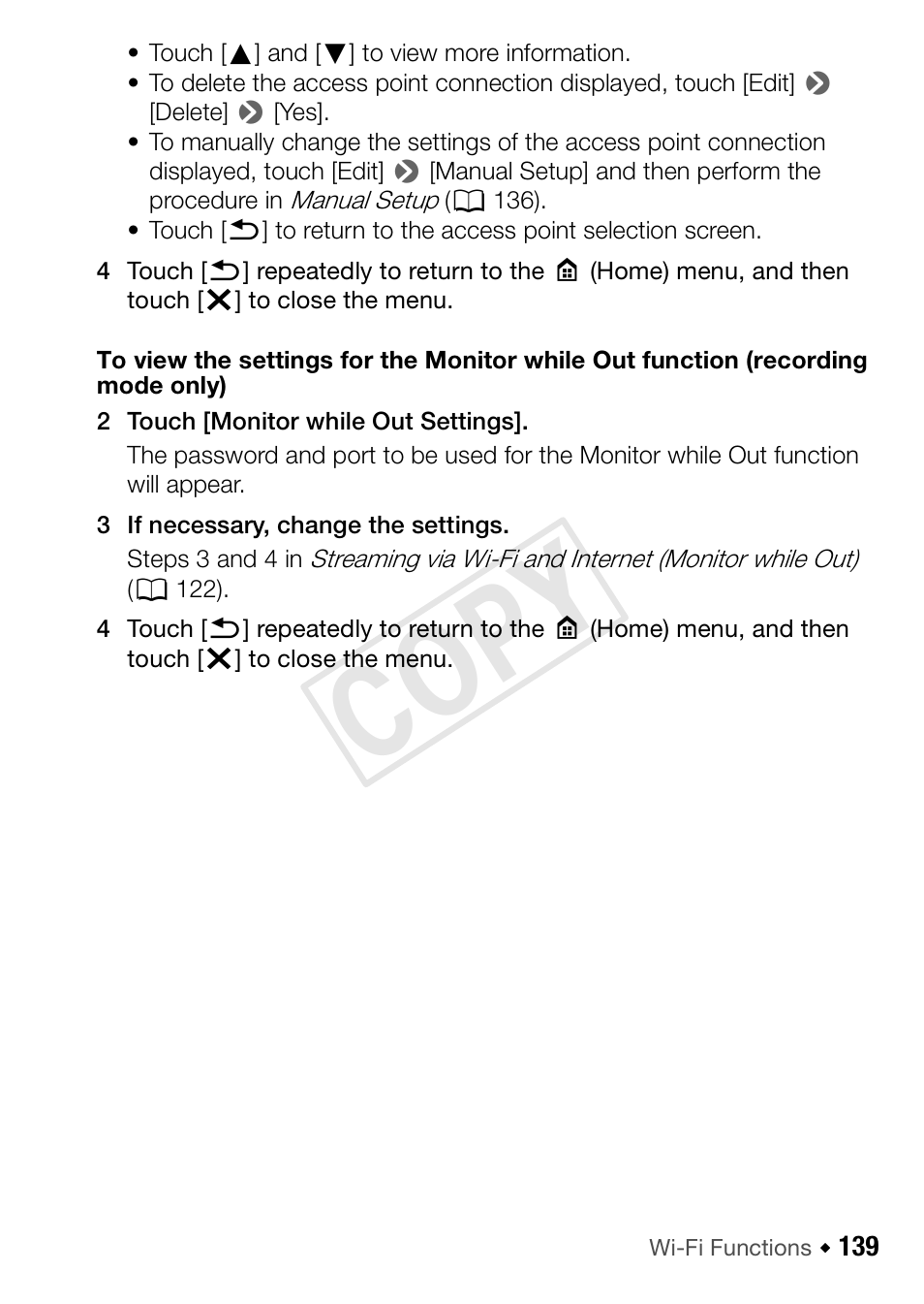Cop y | Canon VIXIA HF R52 User Manual | Page 139 / 200