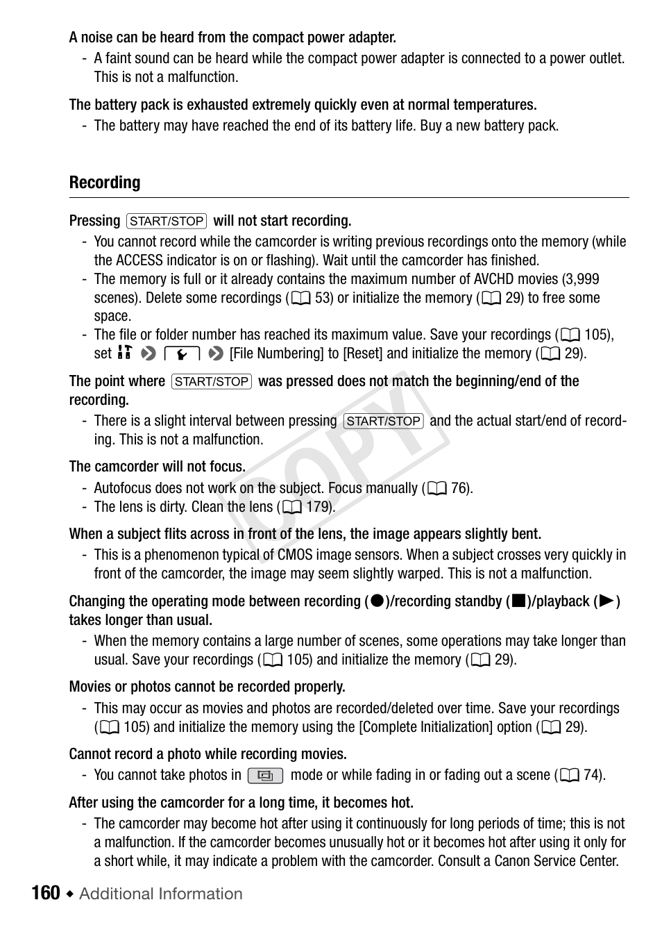 Cop y | Canon VIXIA HF R52 User Manual | Page 160 / 200