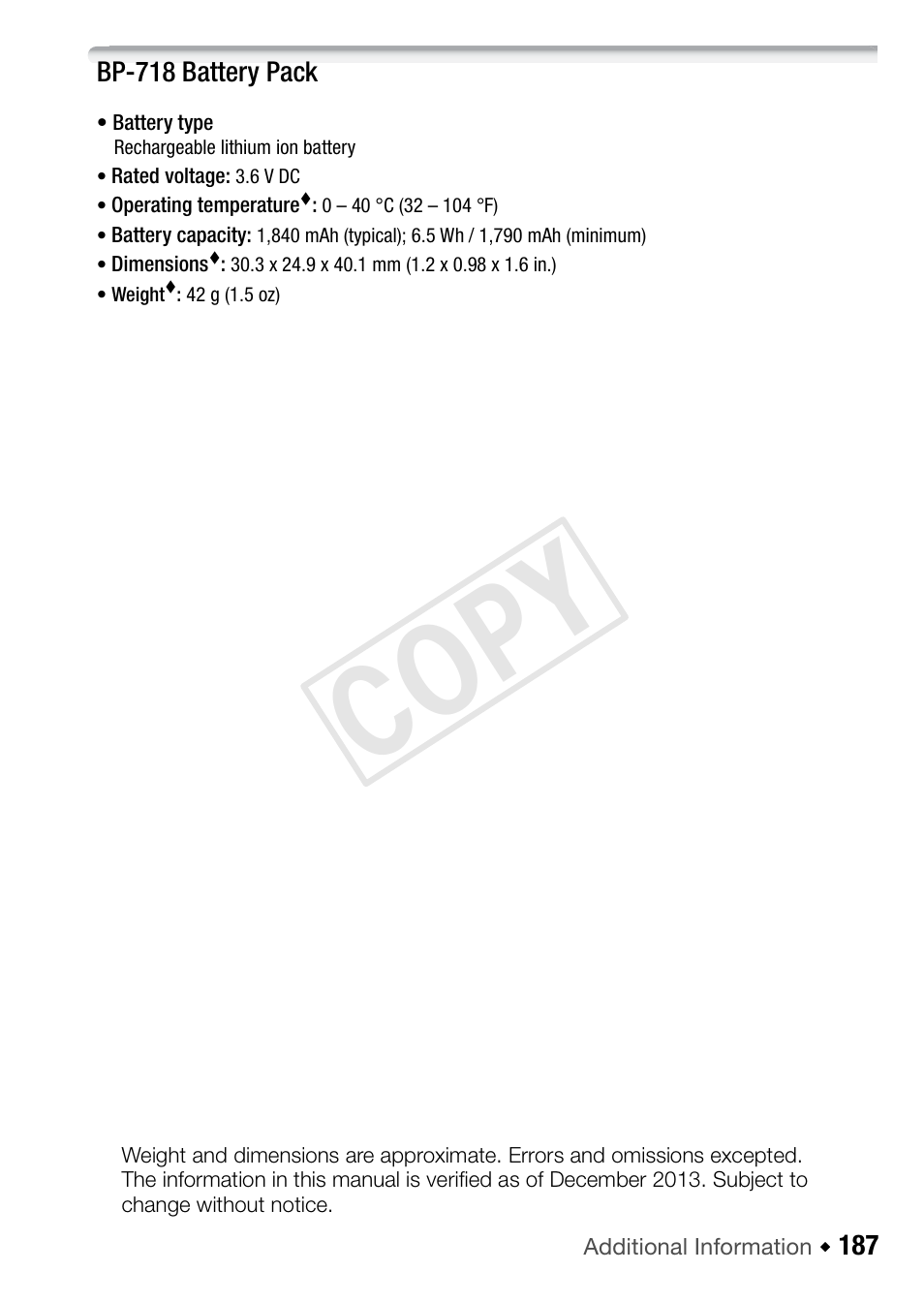 Cop y | Canon VIXIA HF R52 User Manual | Page 187 / 200