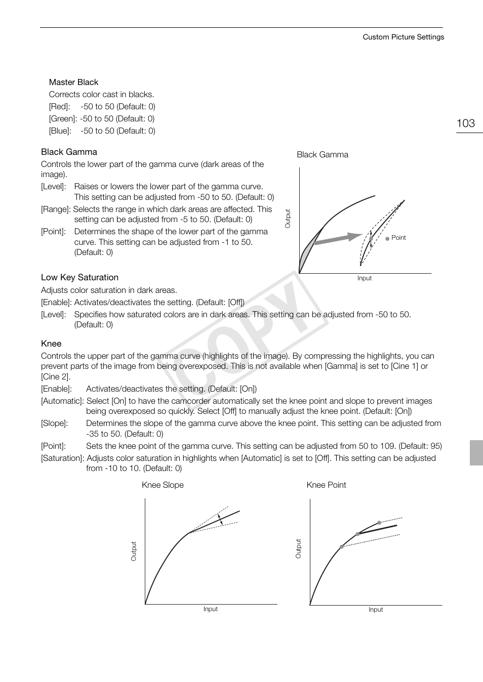 Cop y | Canon XF105 User Manual | Page 103 / 186