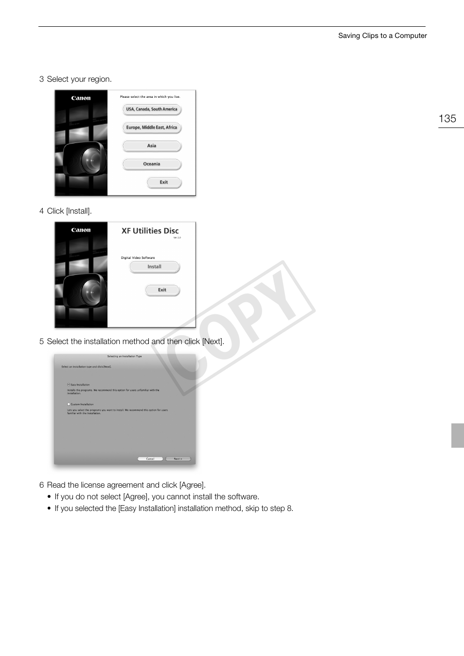 Cop y | Canon XF105 User Manual | Page 135 / 186