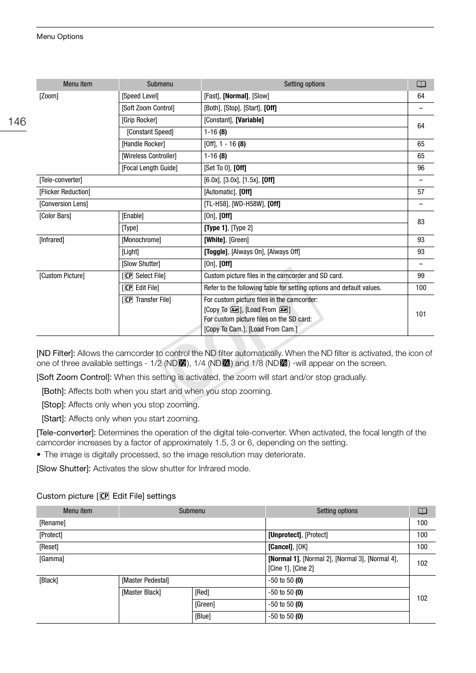 Cop y | Canon XF105 User Manual | Page 146 / 186