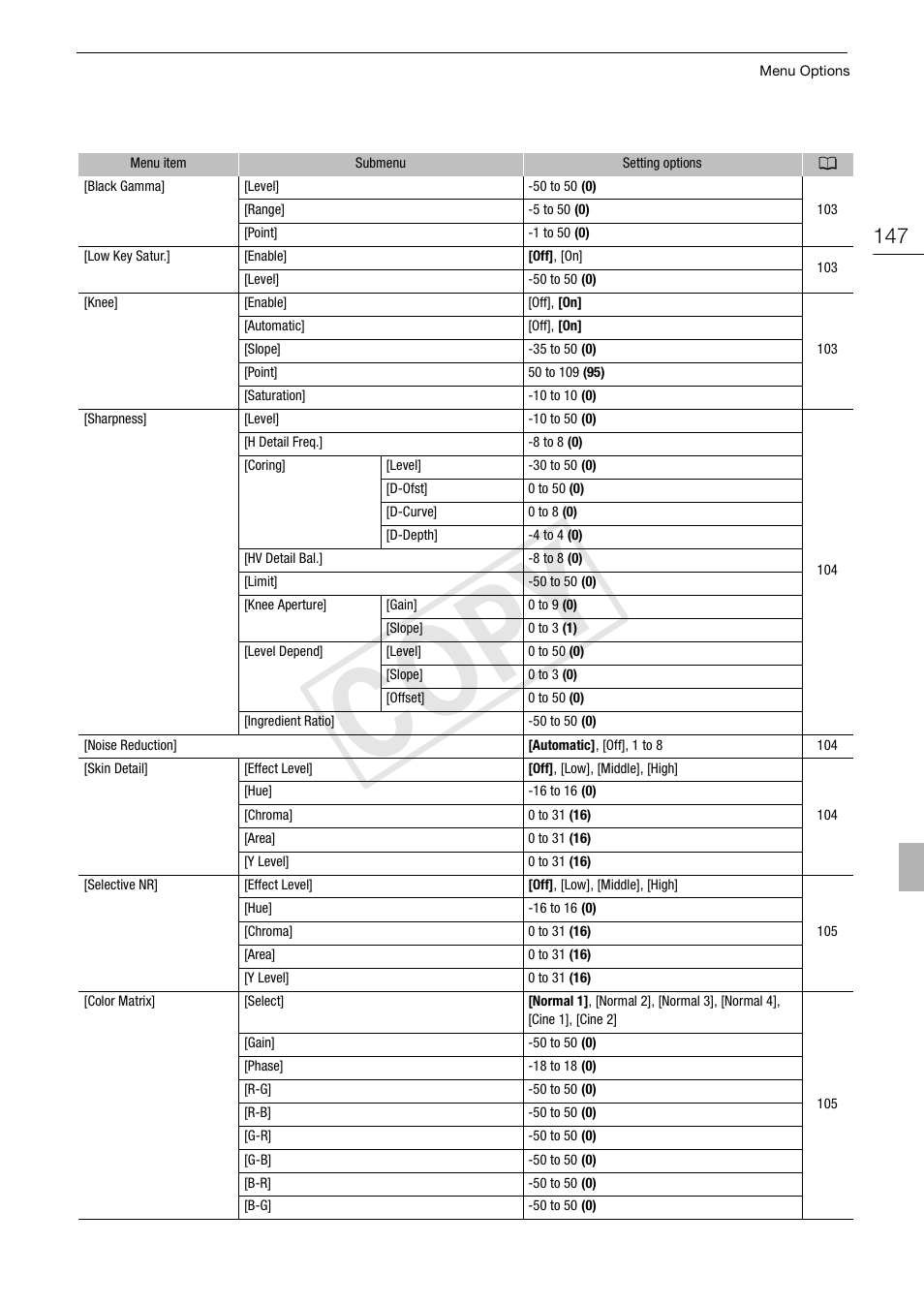Cop y | Canon XF105 User Manual | Page 147 / 186