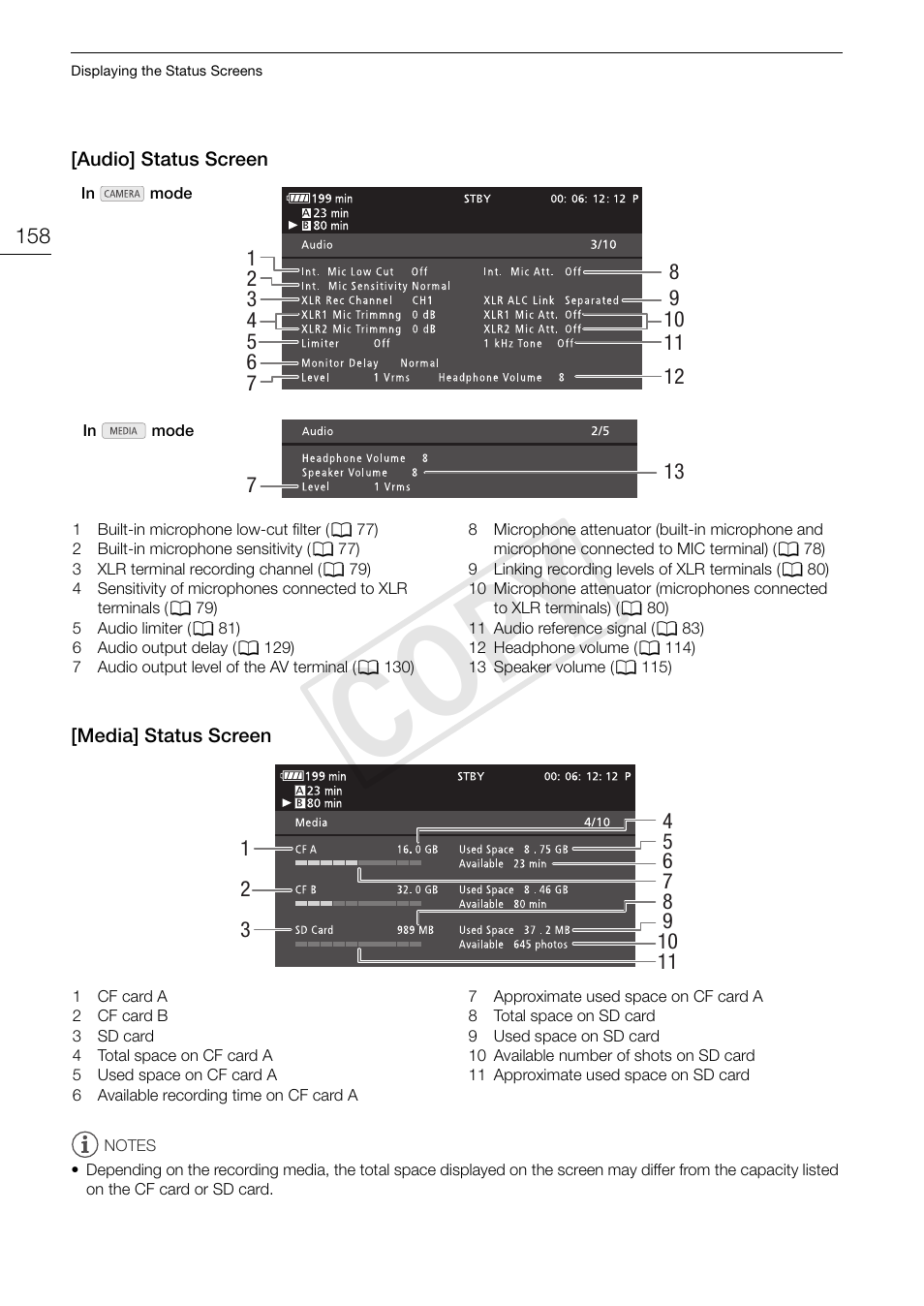 Cop y | Canon XF105 User Manual | Page 158 / 186