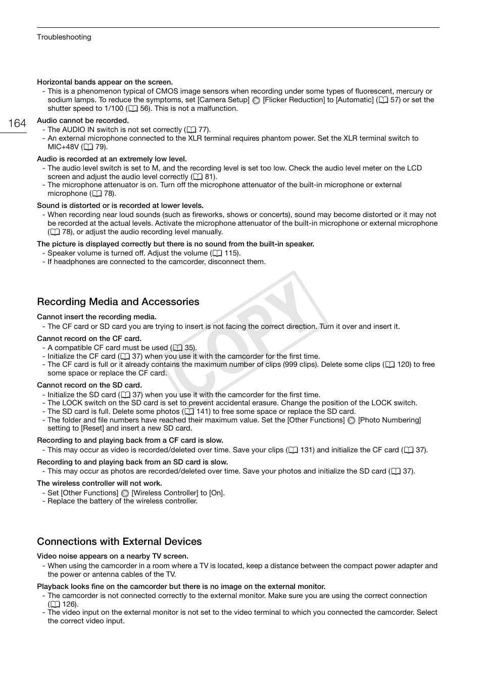 Cop y | Canon XF105 User Manual | Page 164 / 186