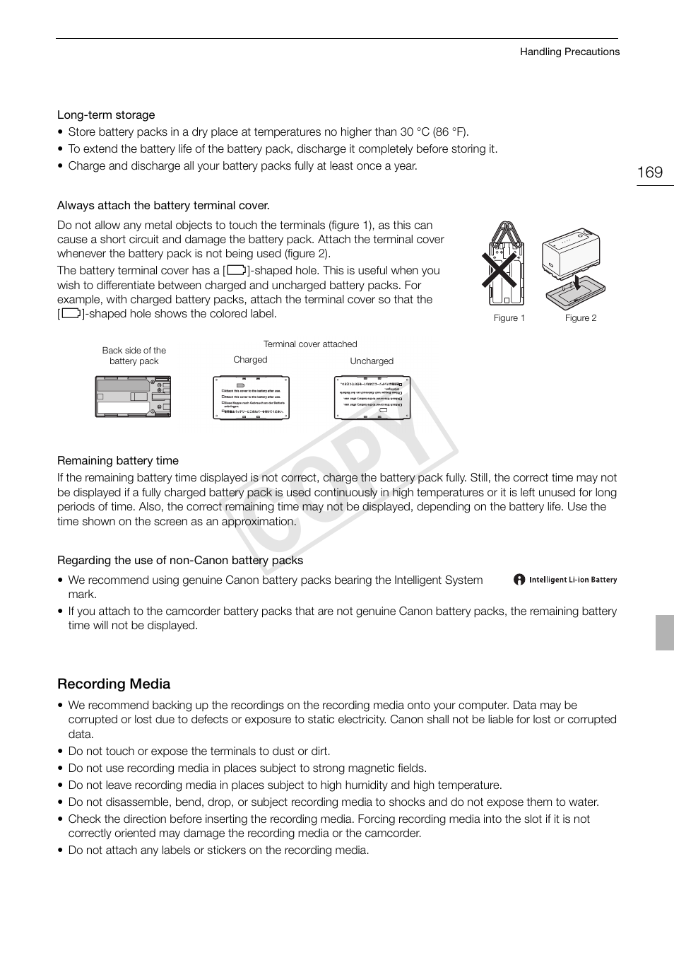 Cop y | Canon XF105 User Manual | Page 169 / 186