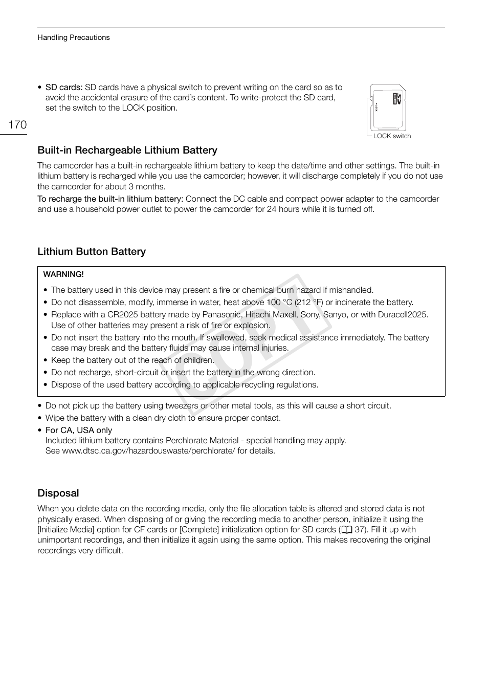 Cop y | Canon XF105 User Manual | Page 170 / 186