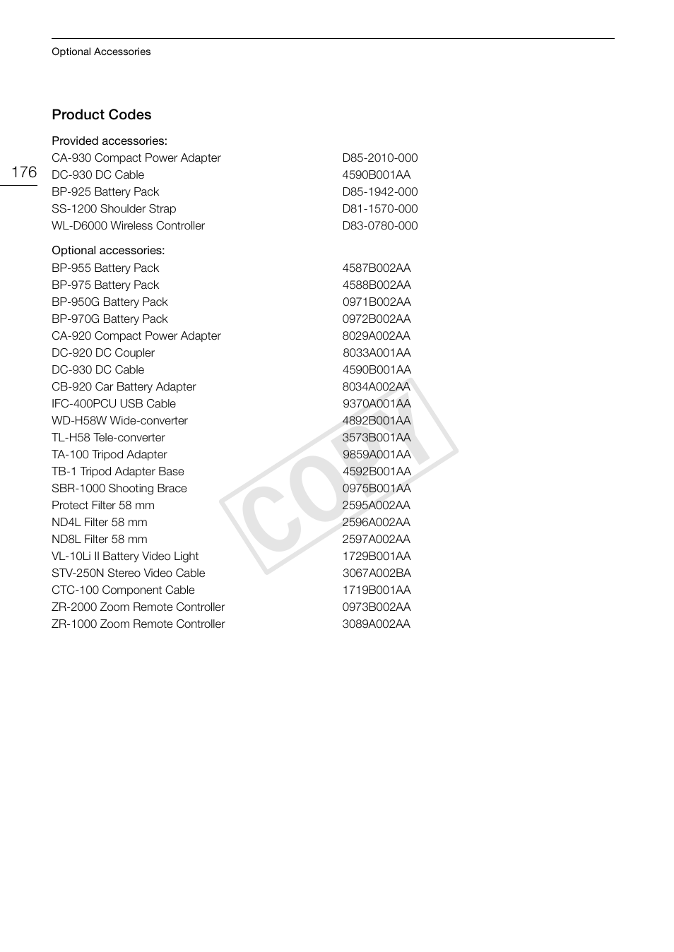 Cop y | Canon XF105 User Manual | Page 176 / 186