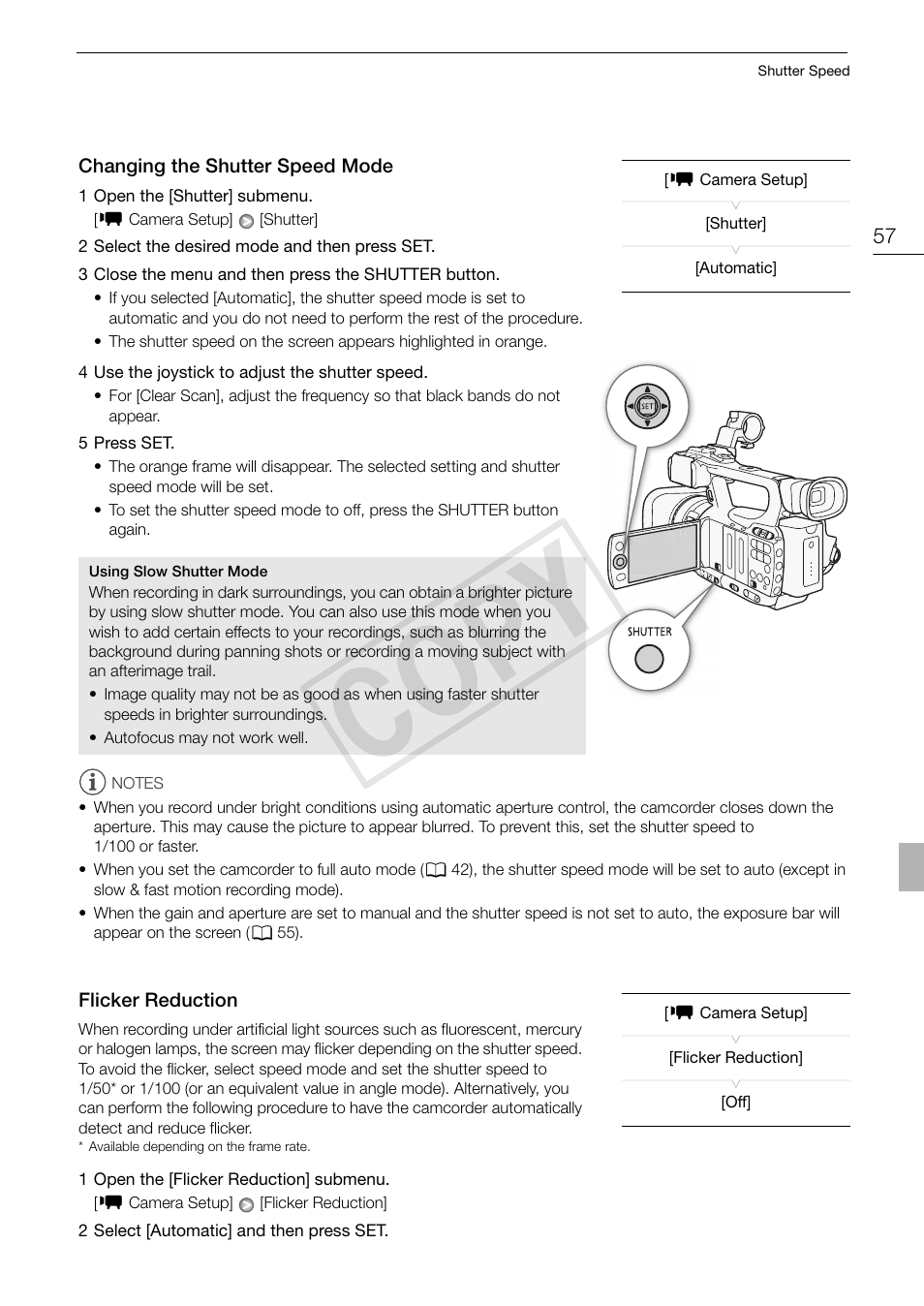 Cop y | Canon XF105 User Manual | Page 57 / 186
