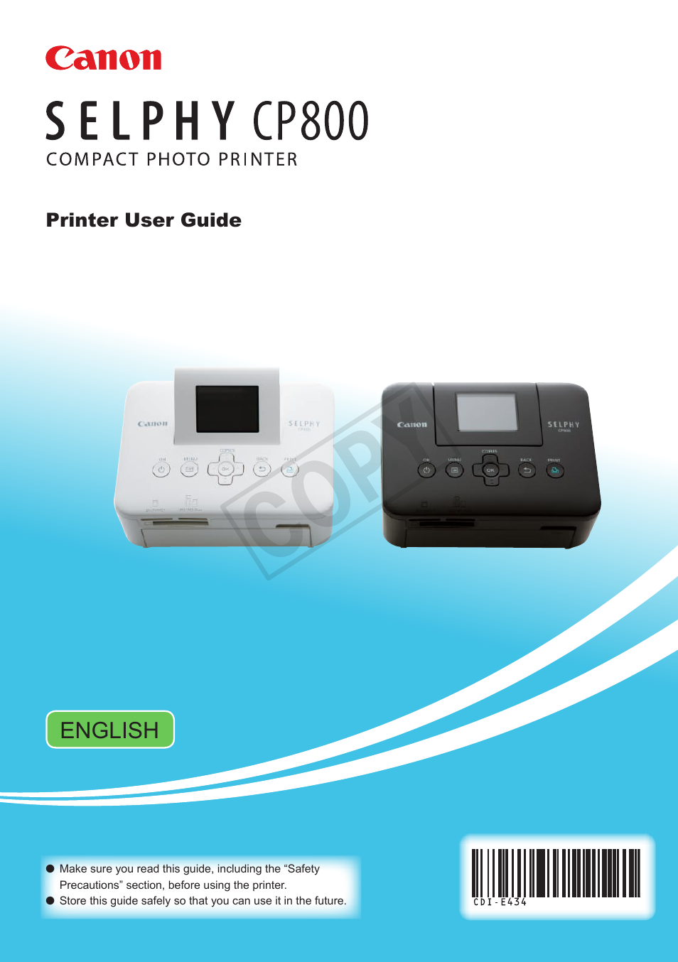 1) the sixth digit from the right is 0 or 1, First version, Cop y | Canon SELPHY CP800 Black User Manual | Page 2 / 73