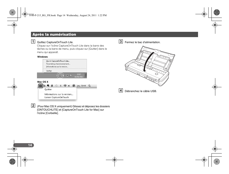 Canon imageFORMULA P-215 Scan-tini Personal Document Scanner User Manual | Page 33 / 55