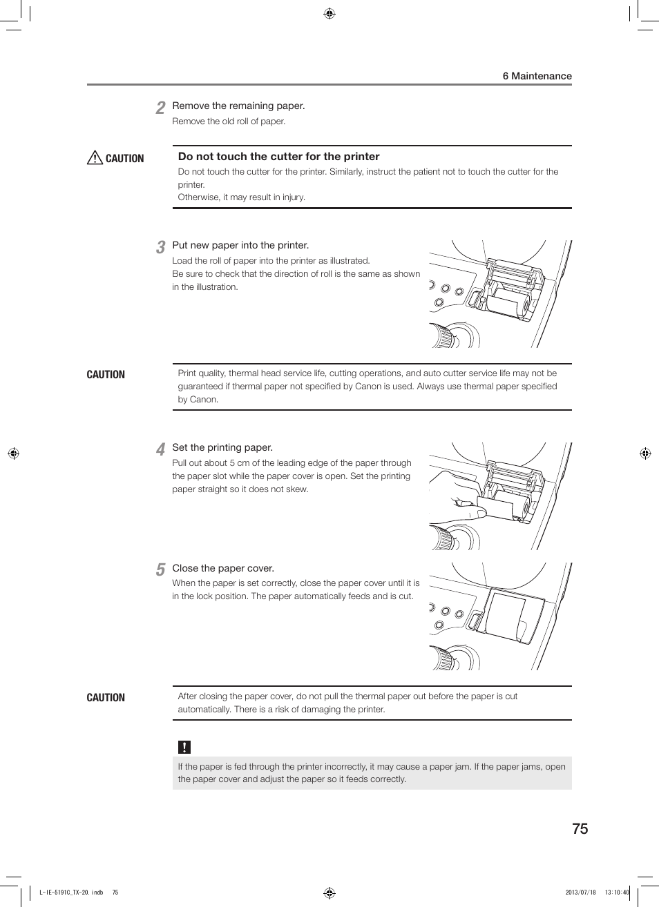 Canon TX-20 Full Auto Tonometer User Manual | Page 75 / 100