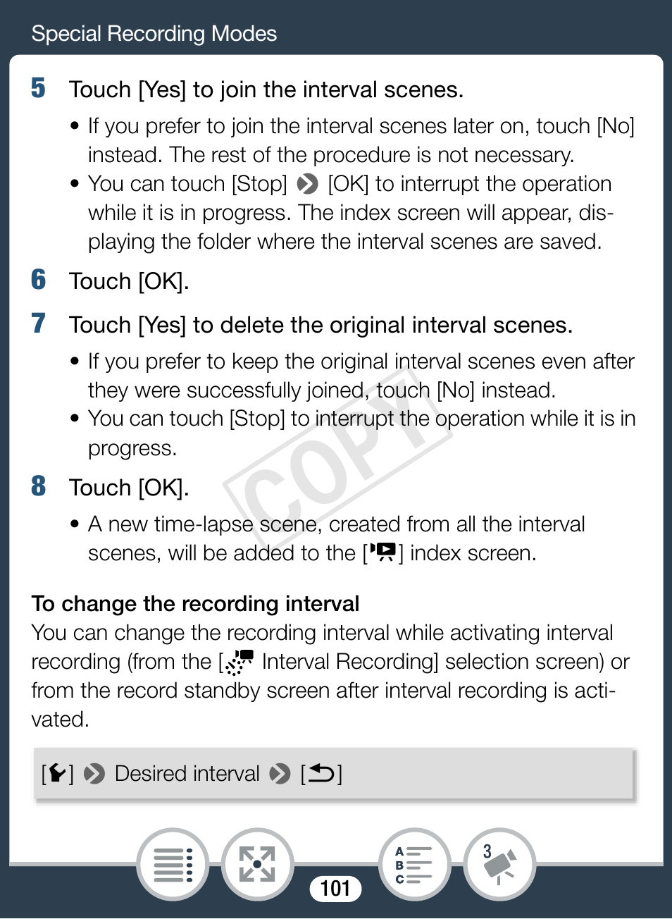 Cop y | Canon VIXIA mini X User Manual | Page 101 / 310