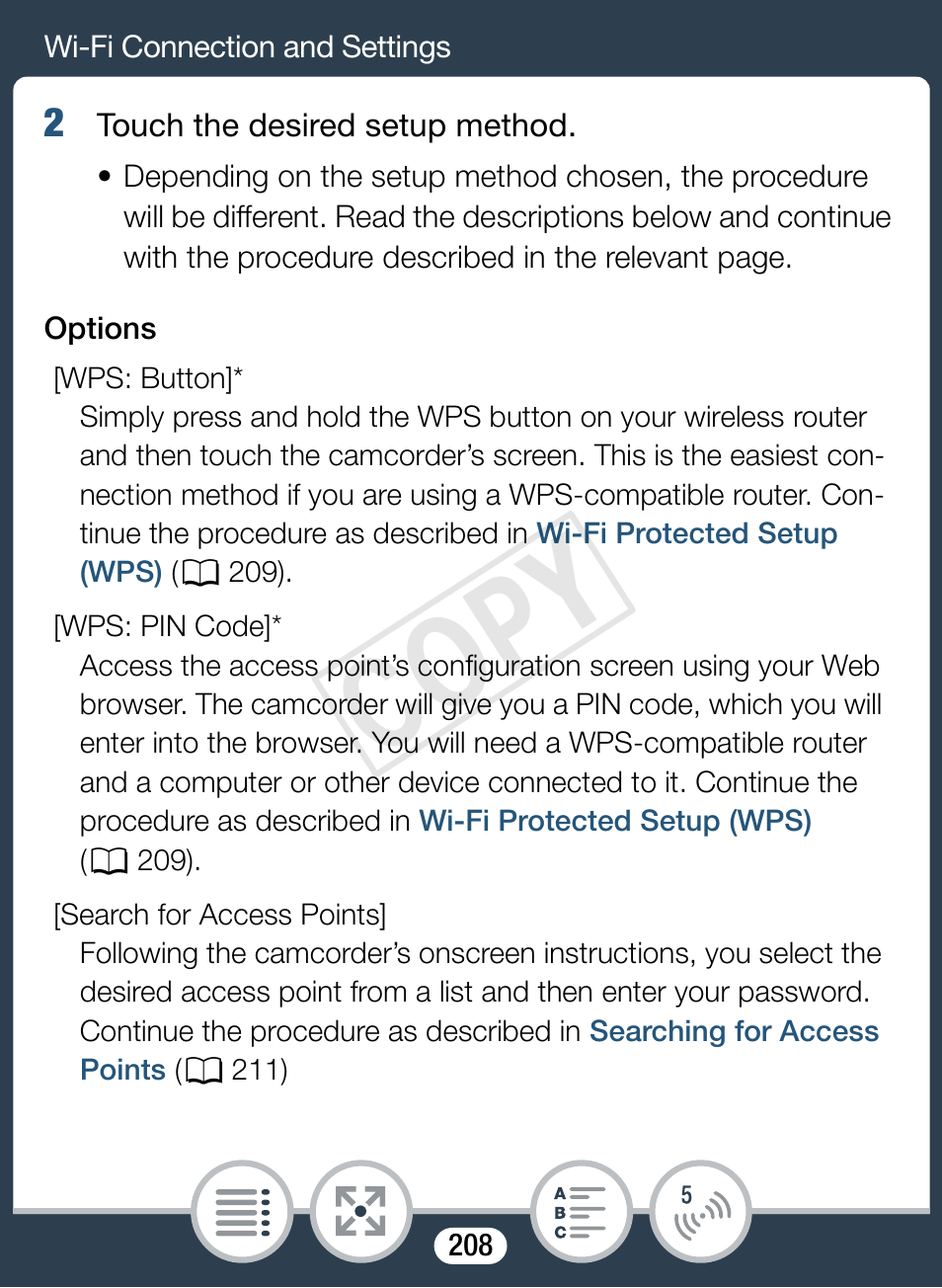 Cop y | Canon VIXIA mini X User Manual | Page 208 / 310