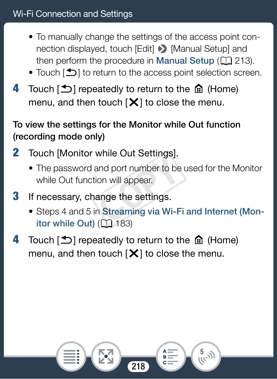 Cop y | Canon VIXIA mini X User Manual | Page 218 / 310