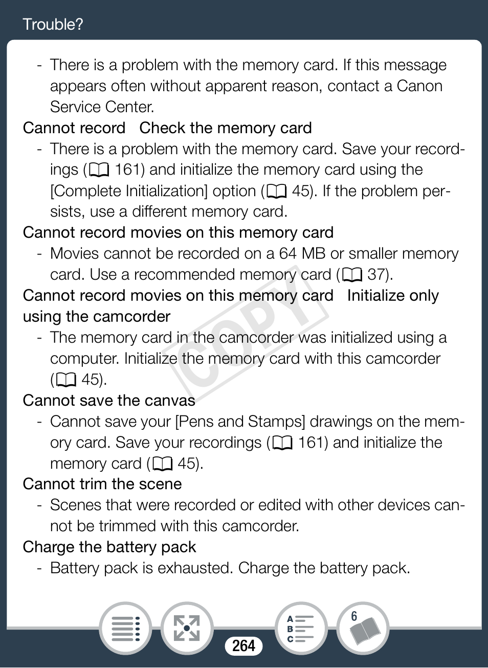 Cop y | Canon VIXIA mini X User Manual | Page 264 / 310