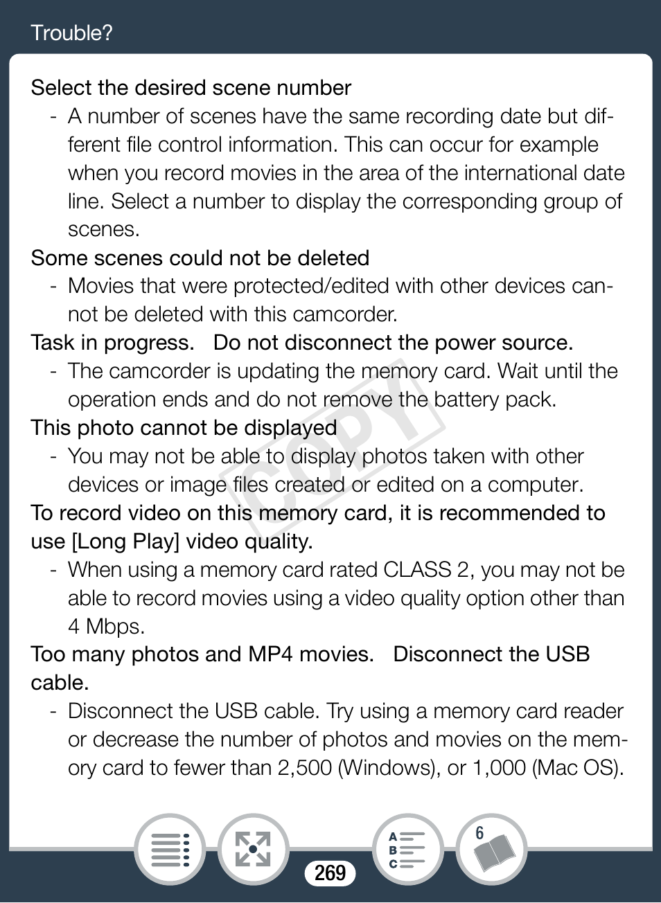 Cop y | Canon VIXIA mini X User Manual | Page 269 / 310