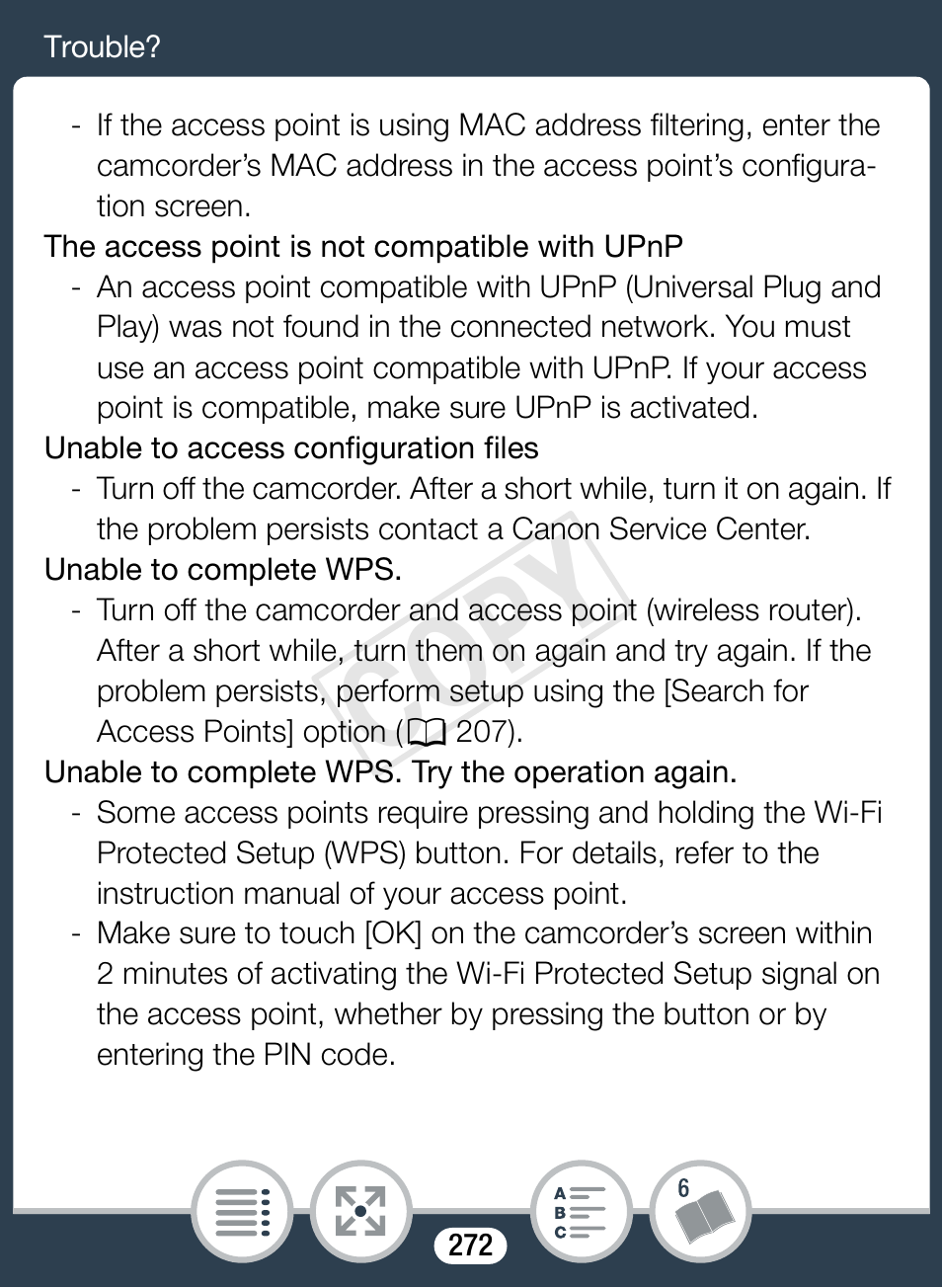 Cop y | Canon VIXIA mini X User Manual | Page 272 / 310