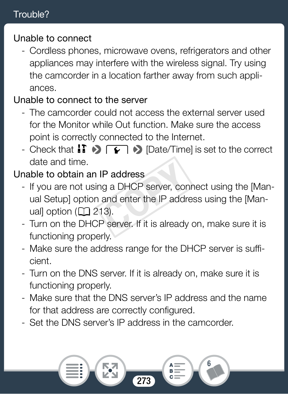 Cop y | Canon VIXIA mini X User Manual | Page 273 / 310
