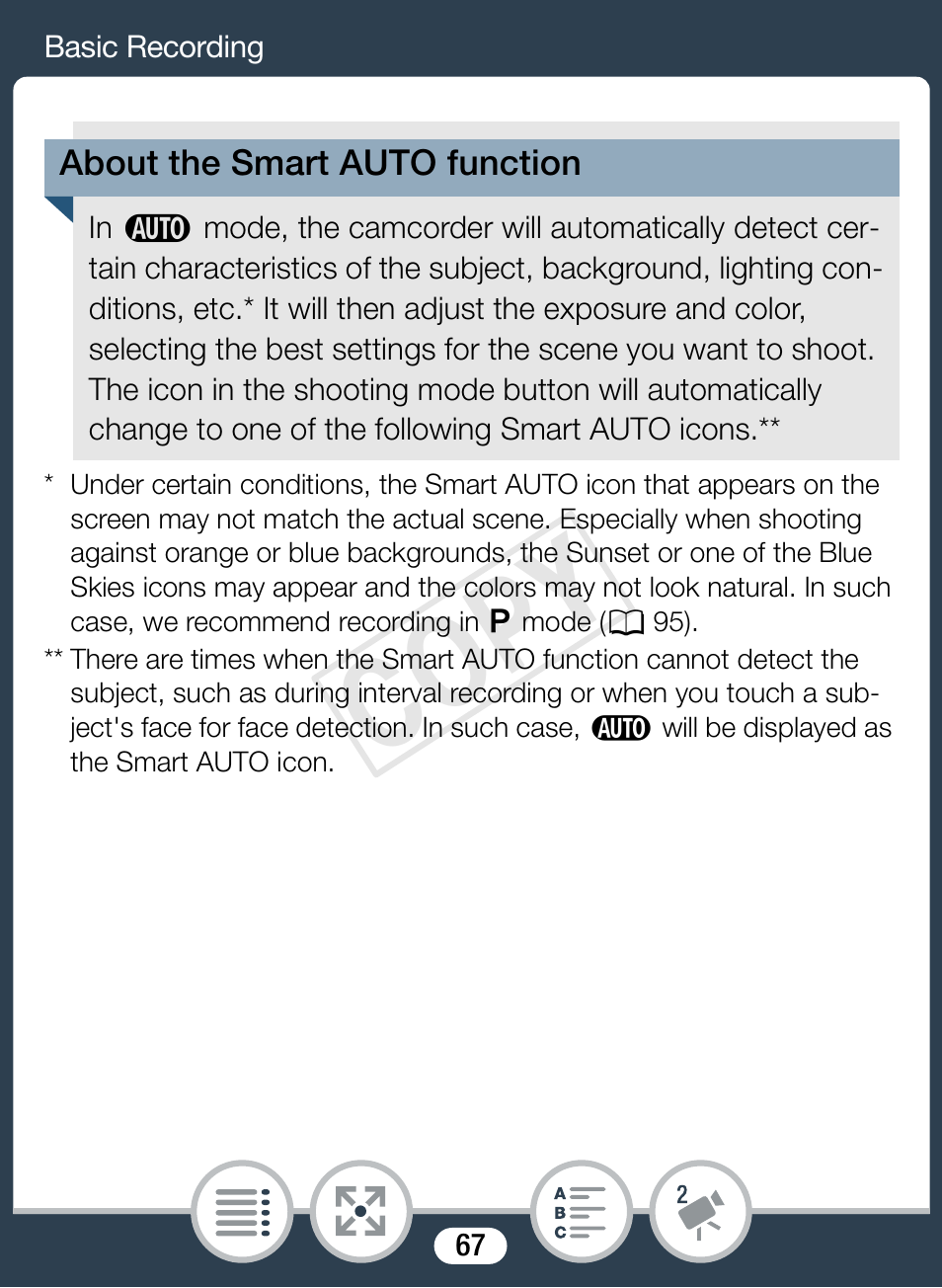 Cop y | Canon VIXIA mini X User Manual | Page 67 / 310