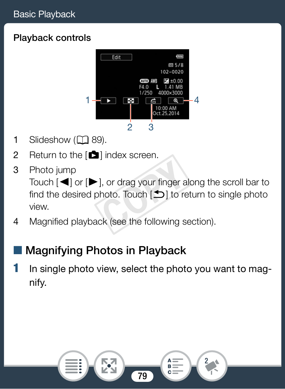 Cop y | Canon VIXIA mini X User Manual | Page 79 / 310