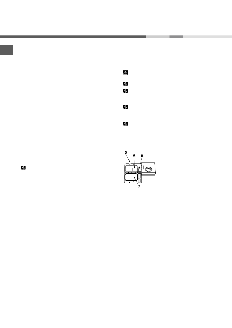 Start-up and use, Measuring out the detergent, Starting the dishwasher | Hotpoint Ariston LFT 114/HA User Manual | Page 18 / 84
