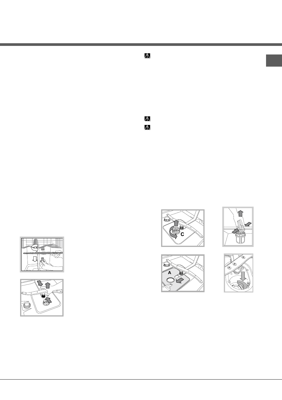Onderhoud en verzorging | Hotpoint Ariston LFT 114/HA User Manual | Page 57 / 84