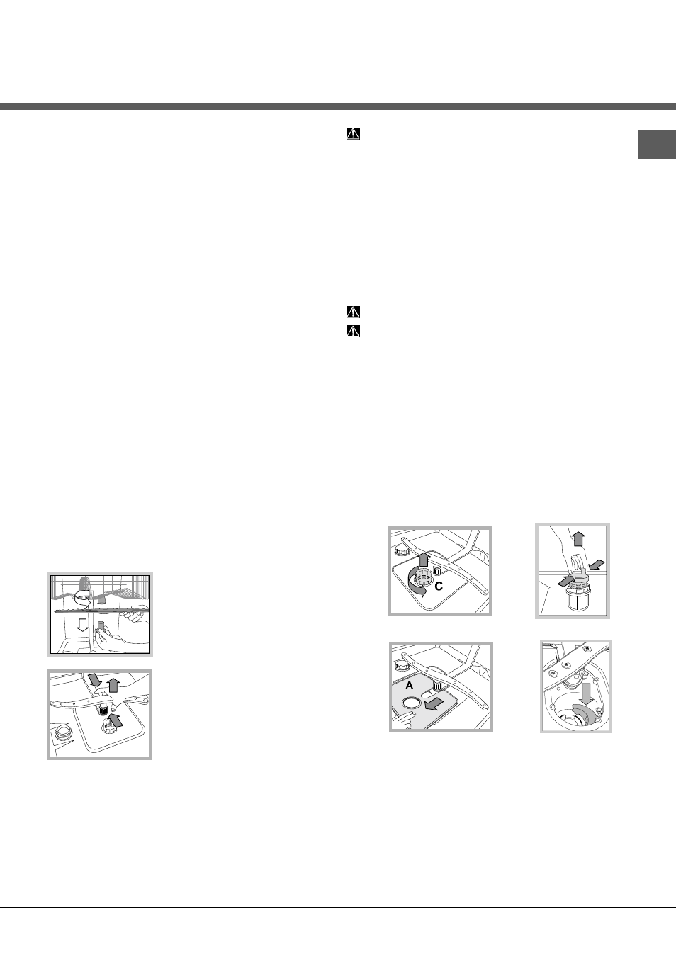 Mantenimiento y cuidados | Hotpoint Ariston LFT 114/HA User Manual | Page 69 / 84