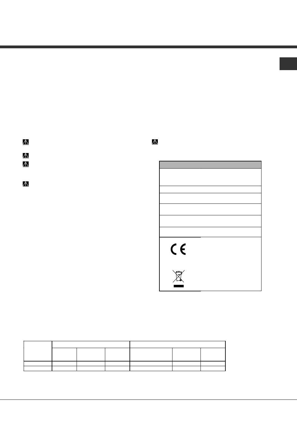 Advertencias para el primer lavado | Hotpoint Ariston LST 329 AX-HA User Manual | Page 63 / 84
